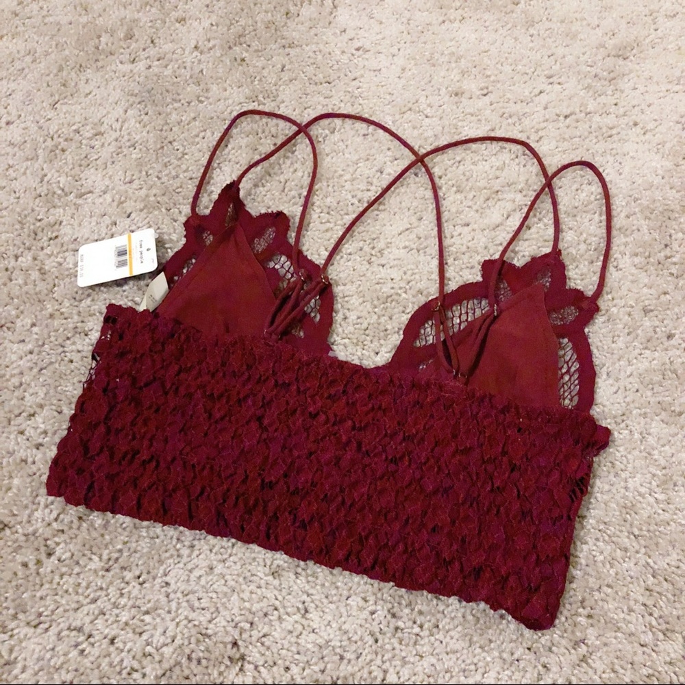 SOLD ON MERC: Free People Adella Mulberry Bralette - Picture 3 of 4